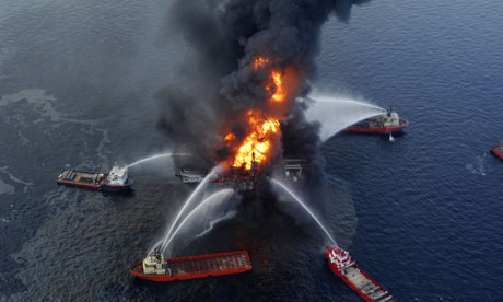 Azeri Offshore Oil Platform on Fire, 32 Killed
