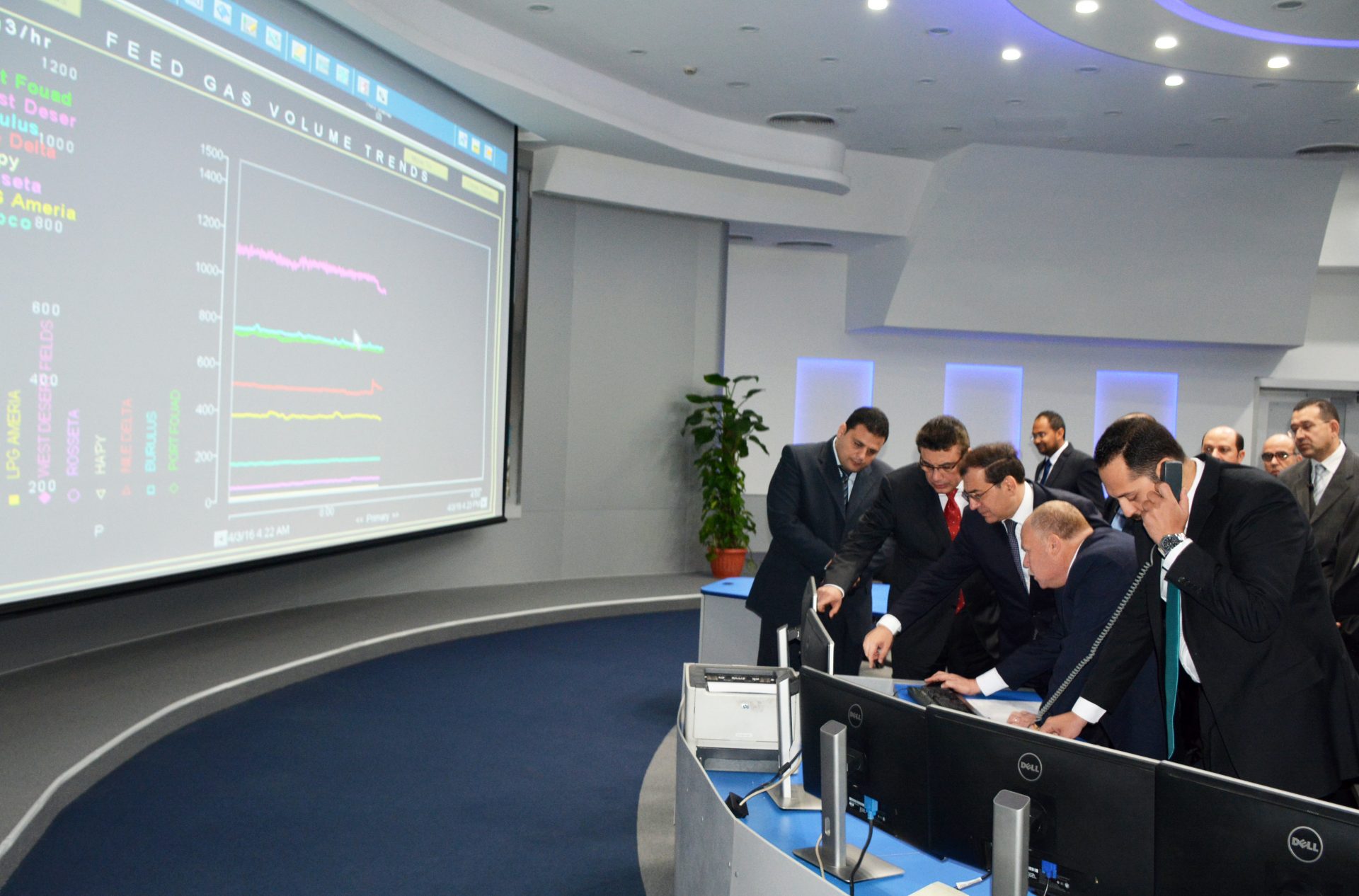 Oil Minister Reviewed SCADA System Project