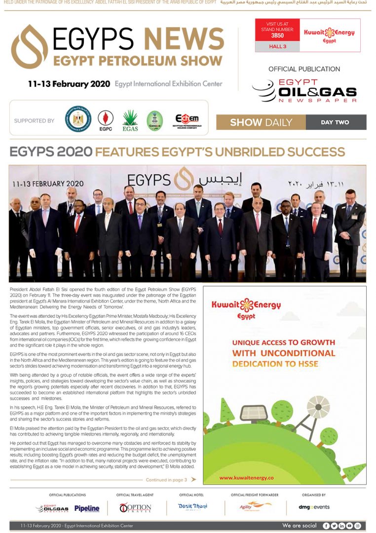 Show Daily Day 2 Egyps 2020 Egypt Oil Gas