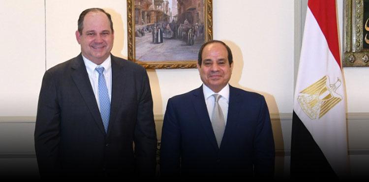 Sisi Discusses Cooperation Opportunities with Apache CEO