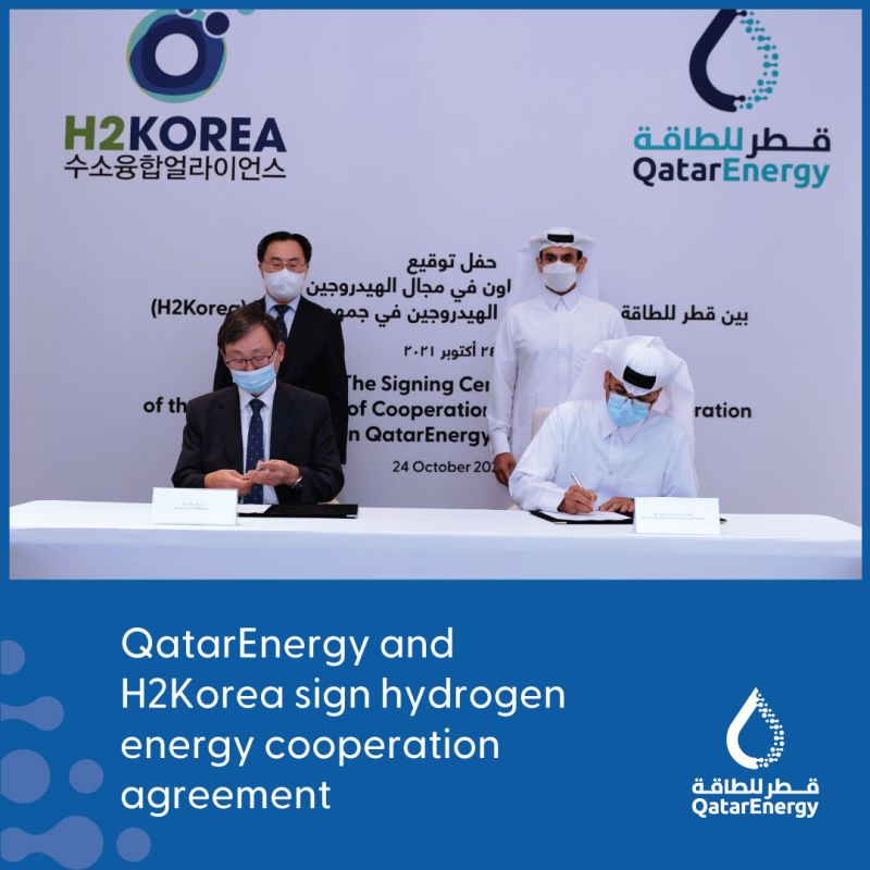 QatarEnergy, H2Korea Sign Agreement on Hydrogen Cooperation