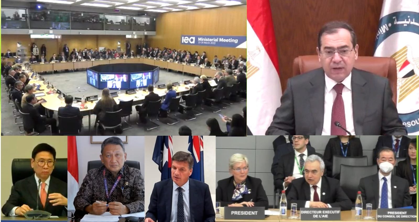 El Molla Welcomes Wide Participation at COP 27 During IEA Meeting