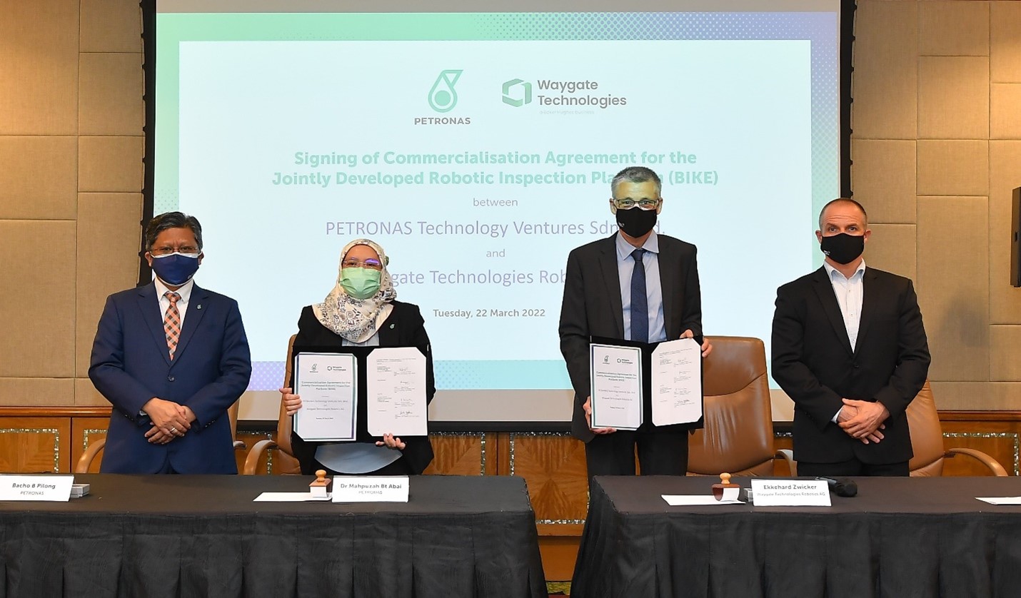 PETRONAS, Waygate Cooperate on Commercializing Robotic Inspection Solutions