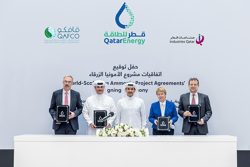 QatarEnergy Renewable Solutions, QAFCO to Construct Ammonia-7 Project