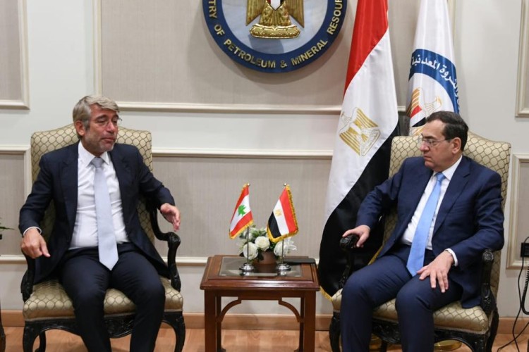 El Molla, Fayad Discuss Arrangements for Natural Gas Delivery to Lebanon
