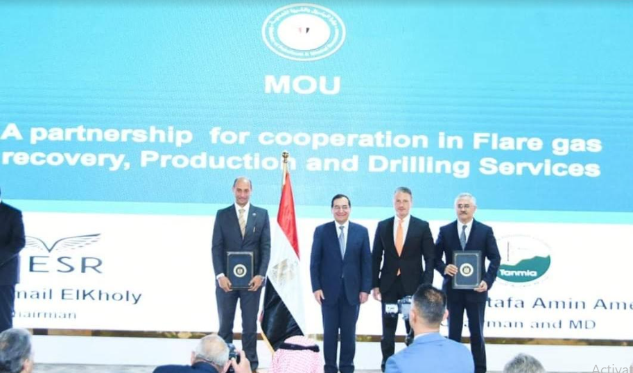 Tanmia, NESR Ink Gas Flare Recovery, Production, Drilling Services Agreement