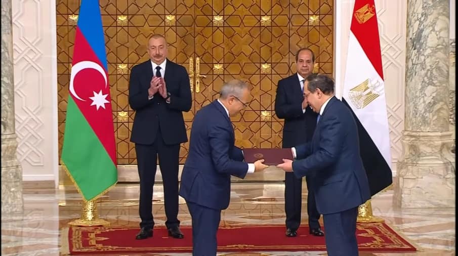 Egypt, Azerbaijan Sign Protocol of Intent for Bilateral Cooperation