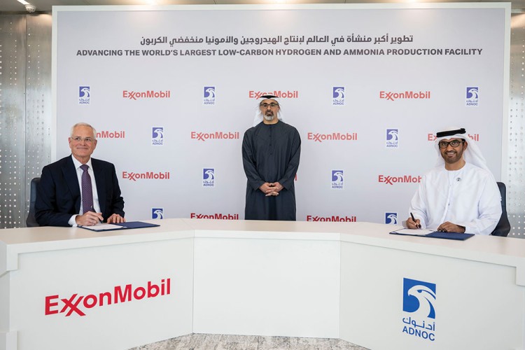 ADNOC Engages a Partnership with ExxonMobil to Develop Low Carbon Hydrogen Project in Texas