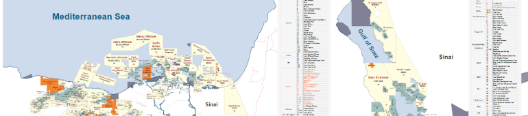 Egypt Oil and Gas Concession Map November 2025